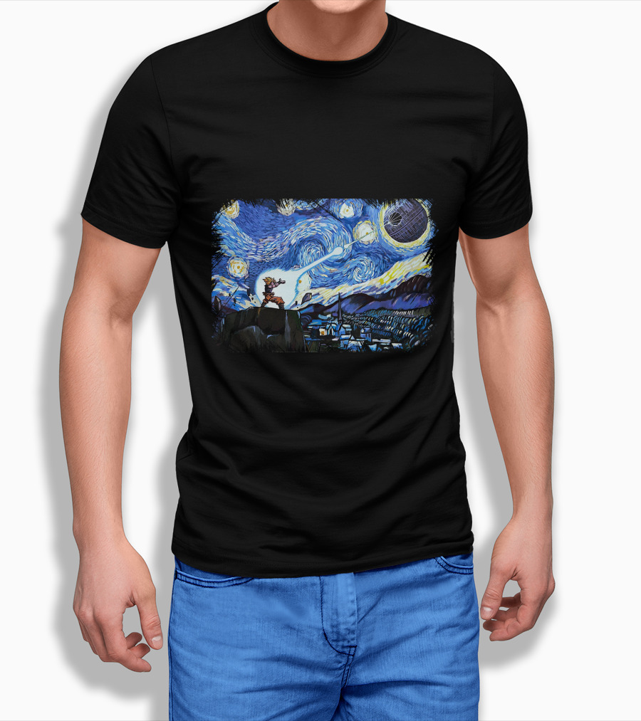 Van Goghku Starry Night Fusion Battle Shirt