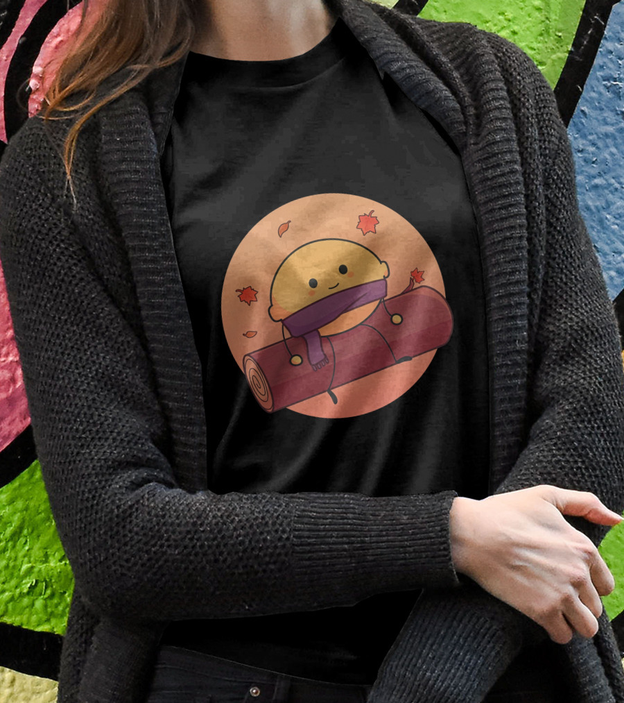 Drops By Ponk Merch Lemon Fall Leaves Cozy Autumn Logs Shirt