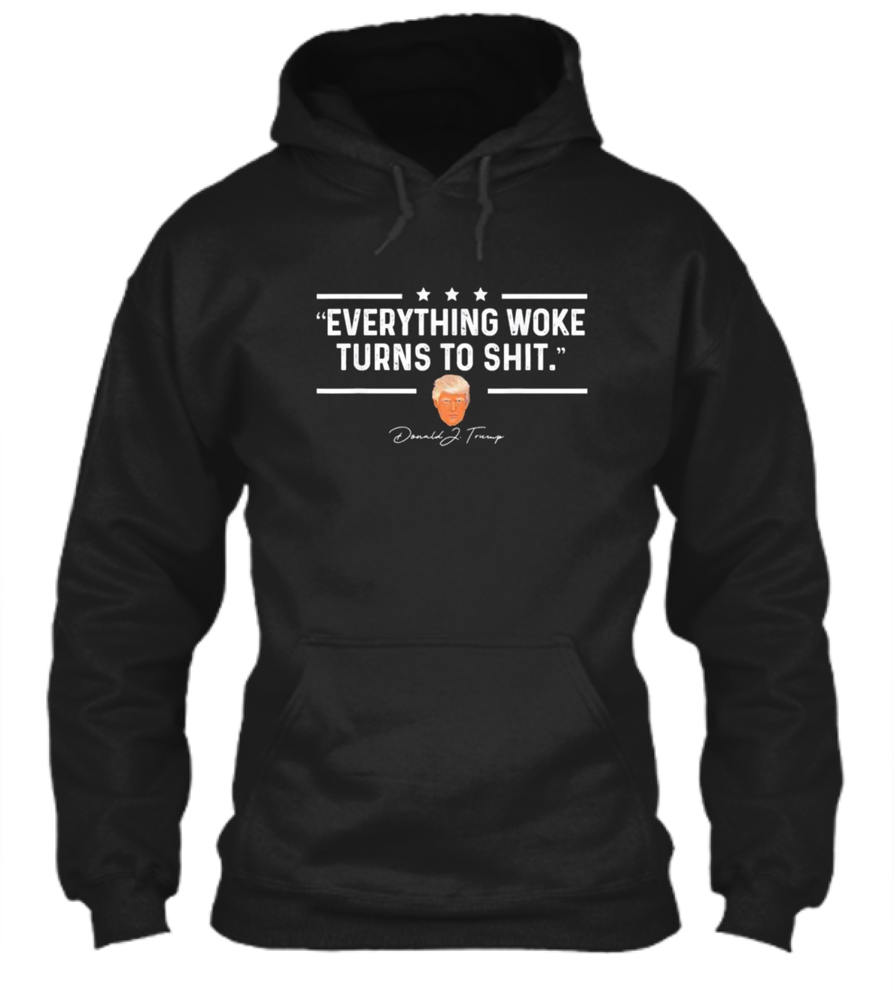 Everything Woke Turns To Shit Donald J Trump Shirt