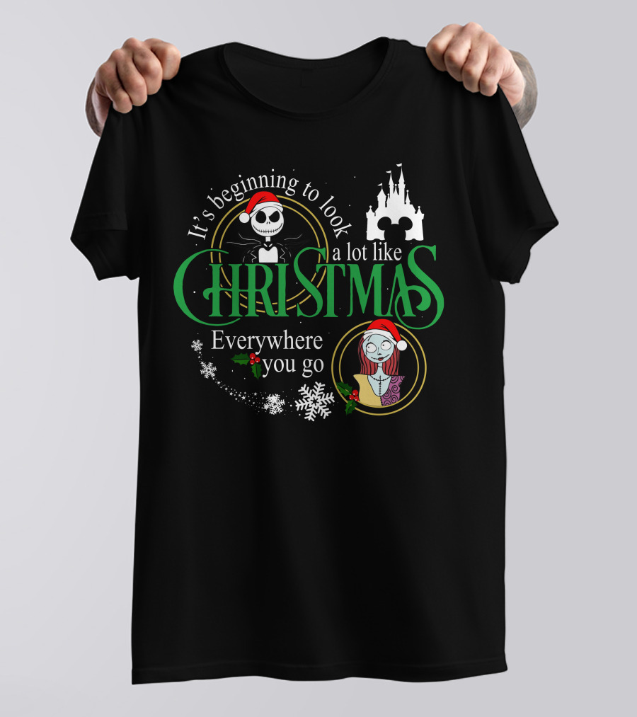 Its Beginning To Look A Lot Like Christmas Everywhere You Go Donald Daisy Shirt