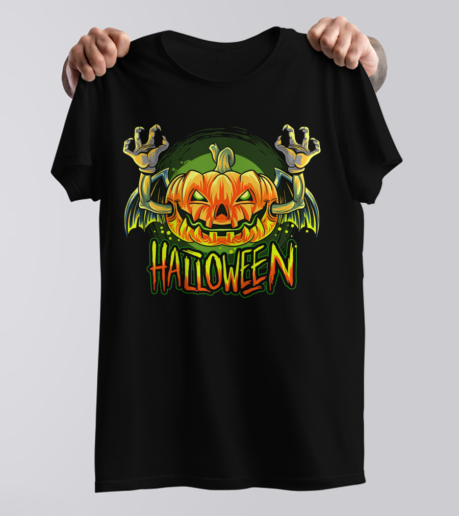 Zombie Night Halloween Undead Hands Haunted Moon Shirt