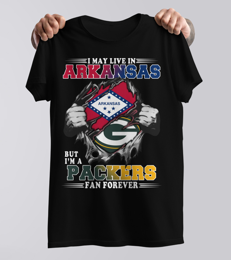 I May Live In Florida But Im A Packers Fan Forever Shirt
