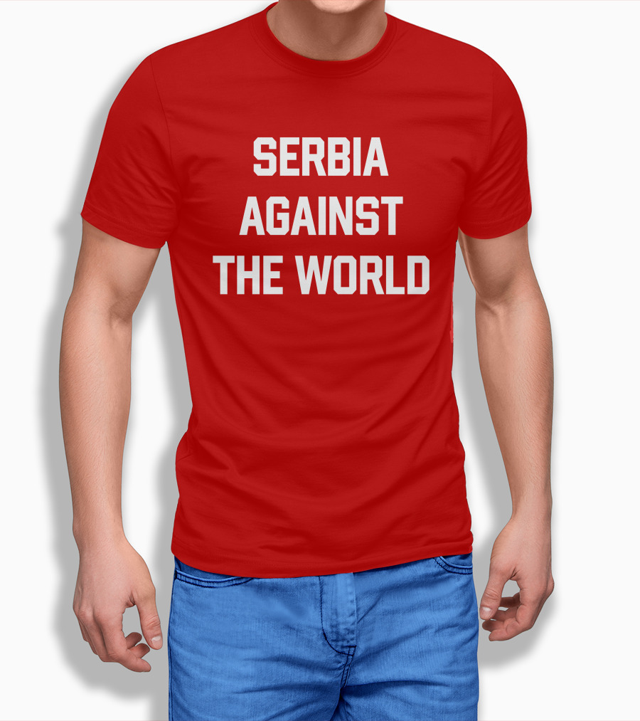 Serbian Football Serbia Against The World Red Passion Shirt