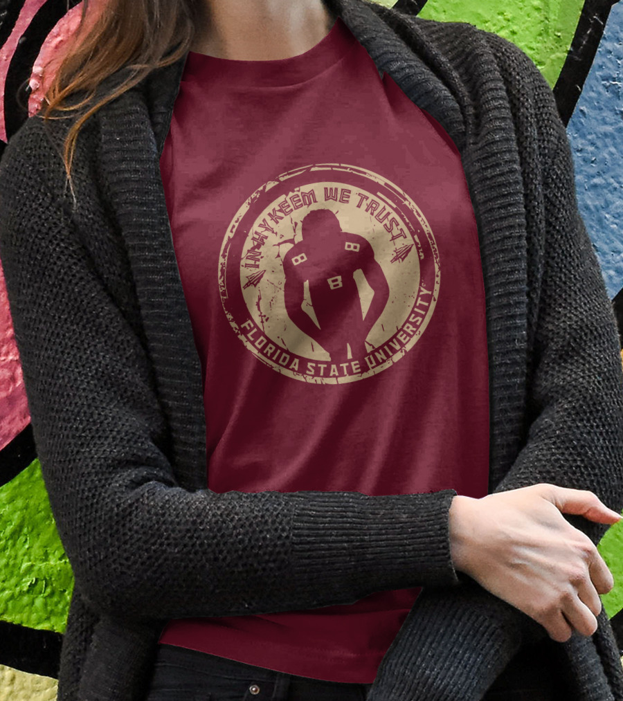 In Hykeem We Trust Football Silhouette Florida State University Shirt