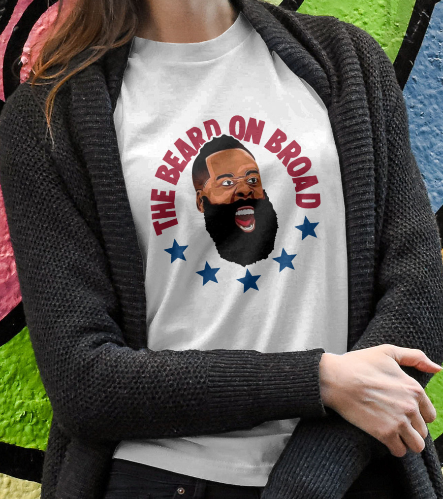 The Beard On Broad Stars James Harden Shirt