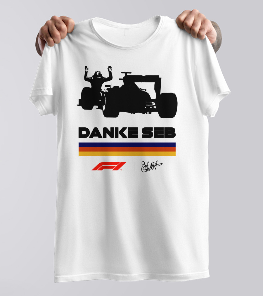 Sebastian Vettel Danke F1 Tribute Shirt