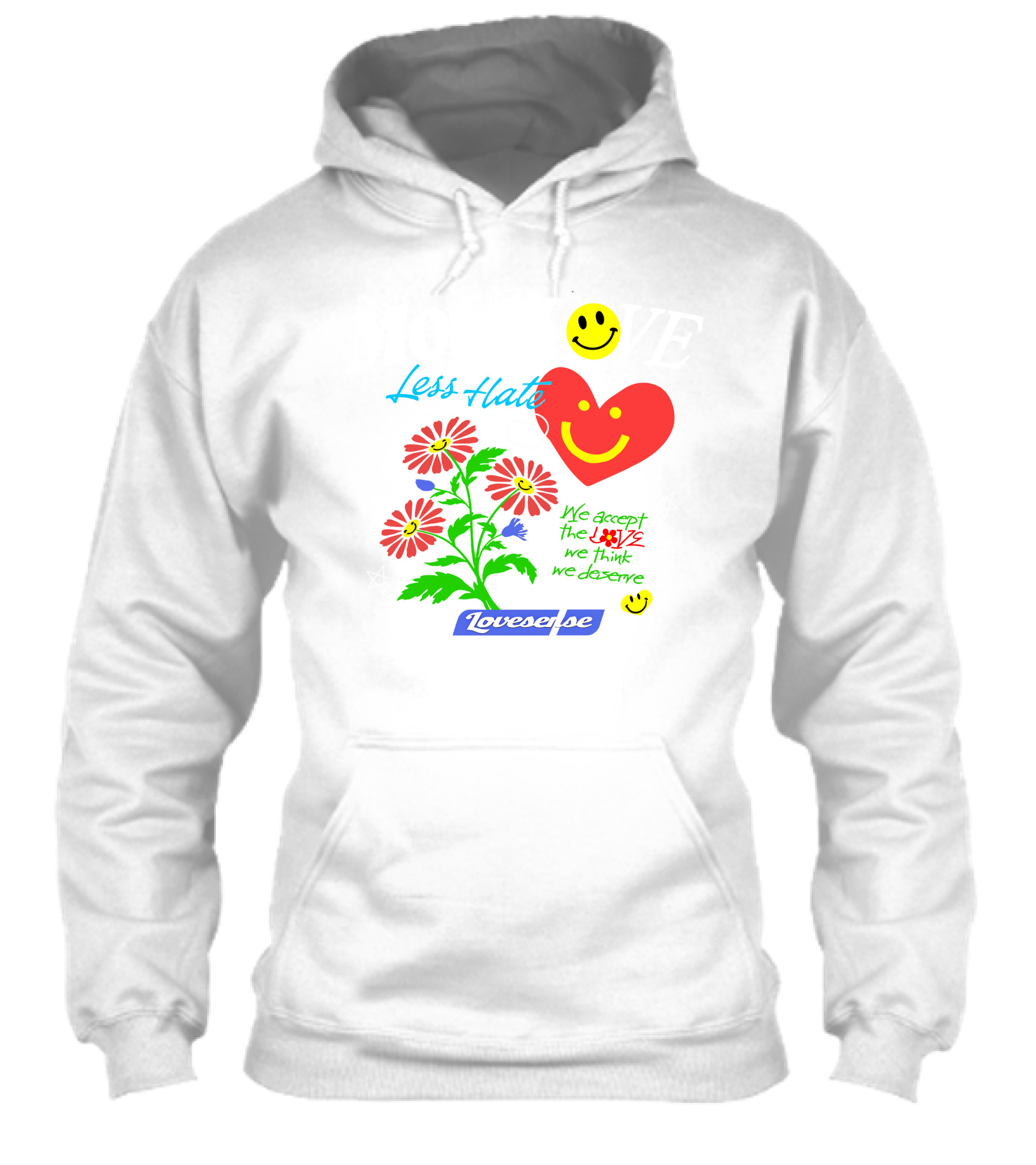 More Love Less Hate Smile Heart Flowers Stars Lovsense Shirt