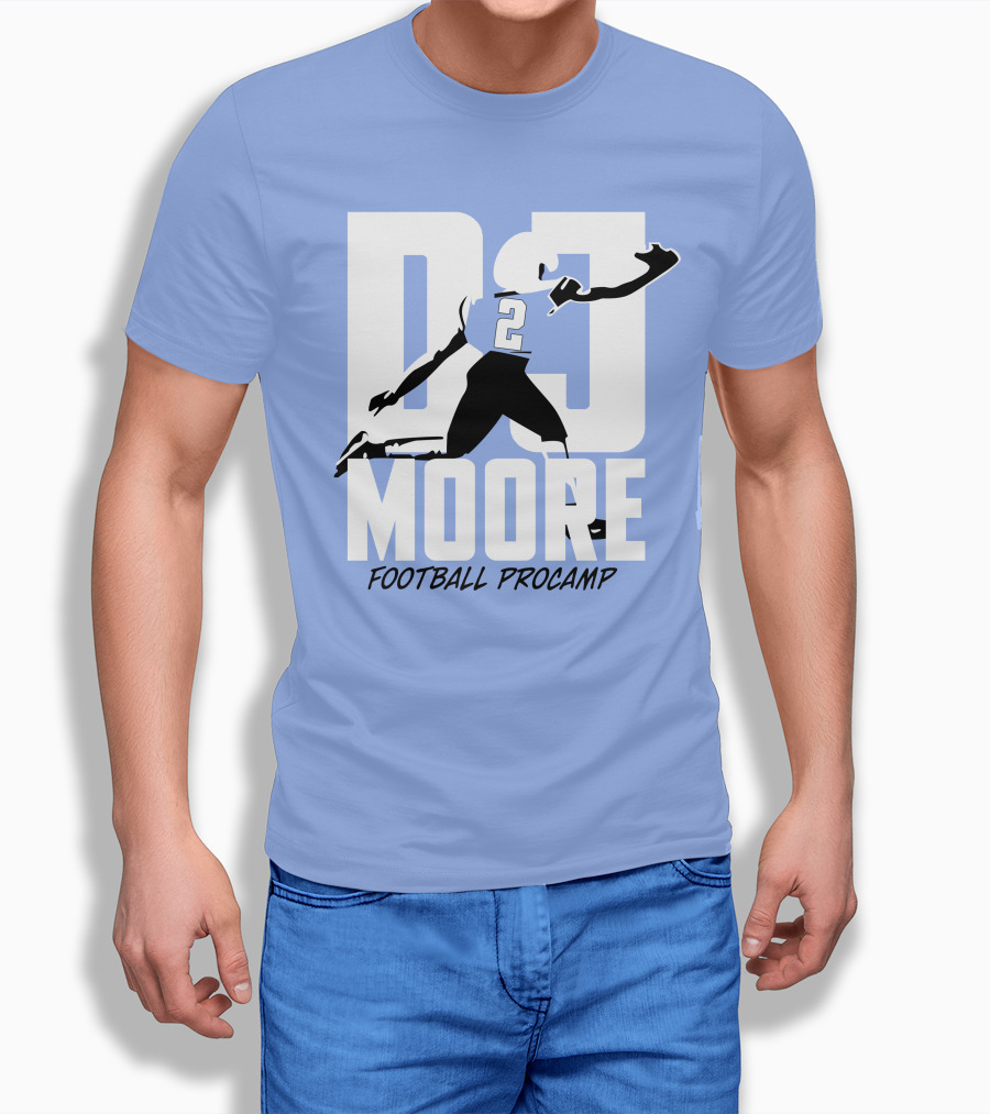 Chicago Bears Dj Moore 2 Football Procamp Shirt