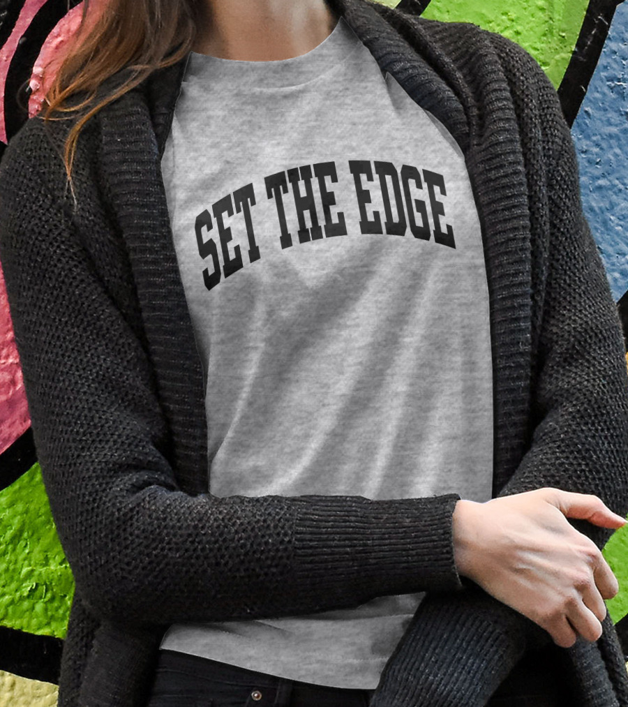 Set The Edge Football Defensive Strategy Shirt