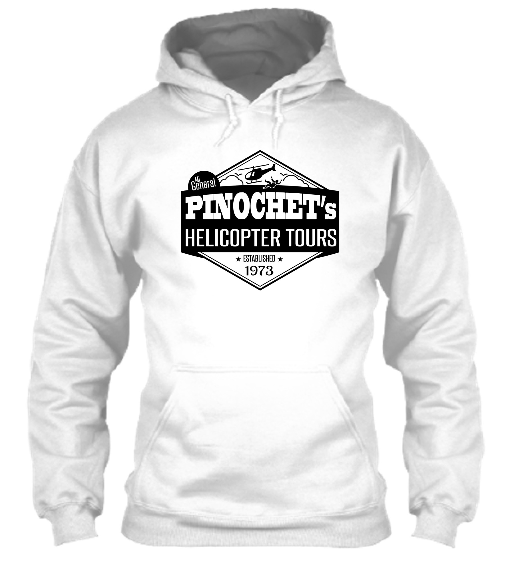 Mi General Pinochets Helicopter Tours Established 1973 Vintage Emblem Shirt