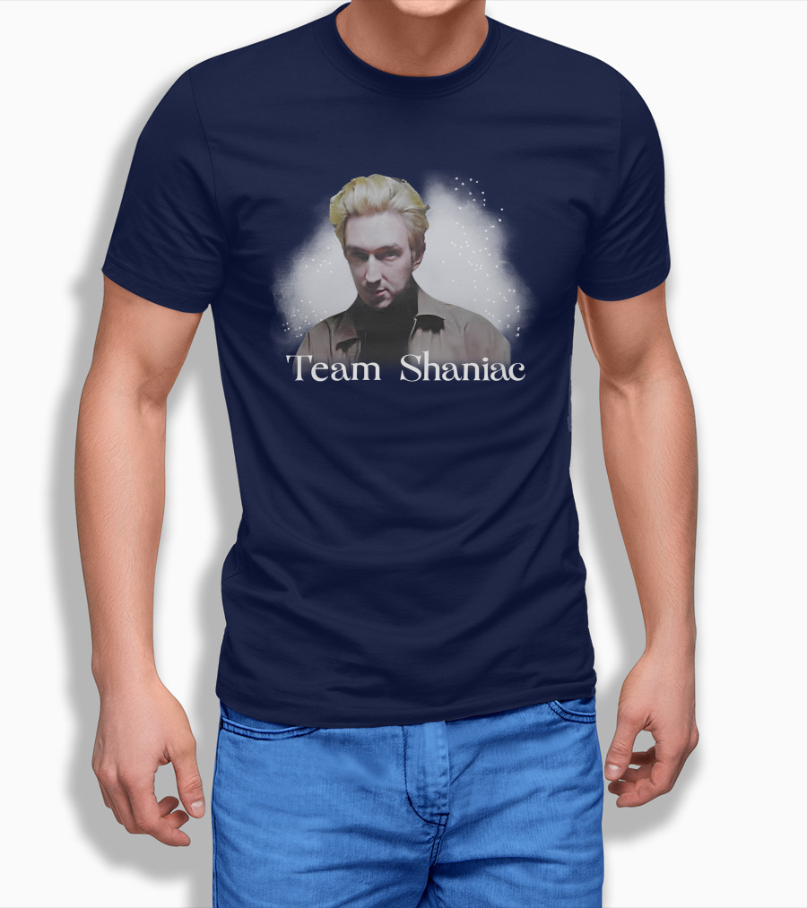 Team Shaniac Cosmic Portrait With Blonde Figure Shirt