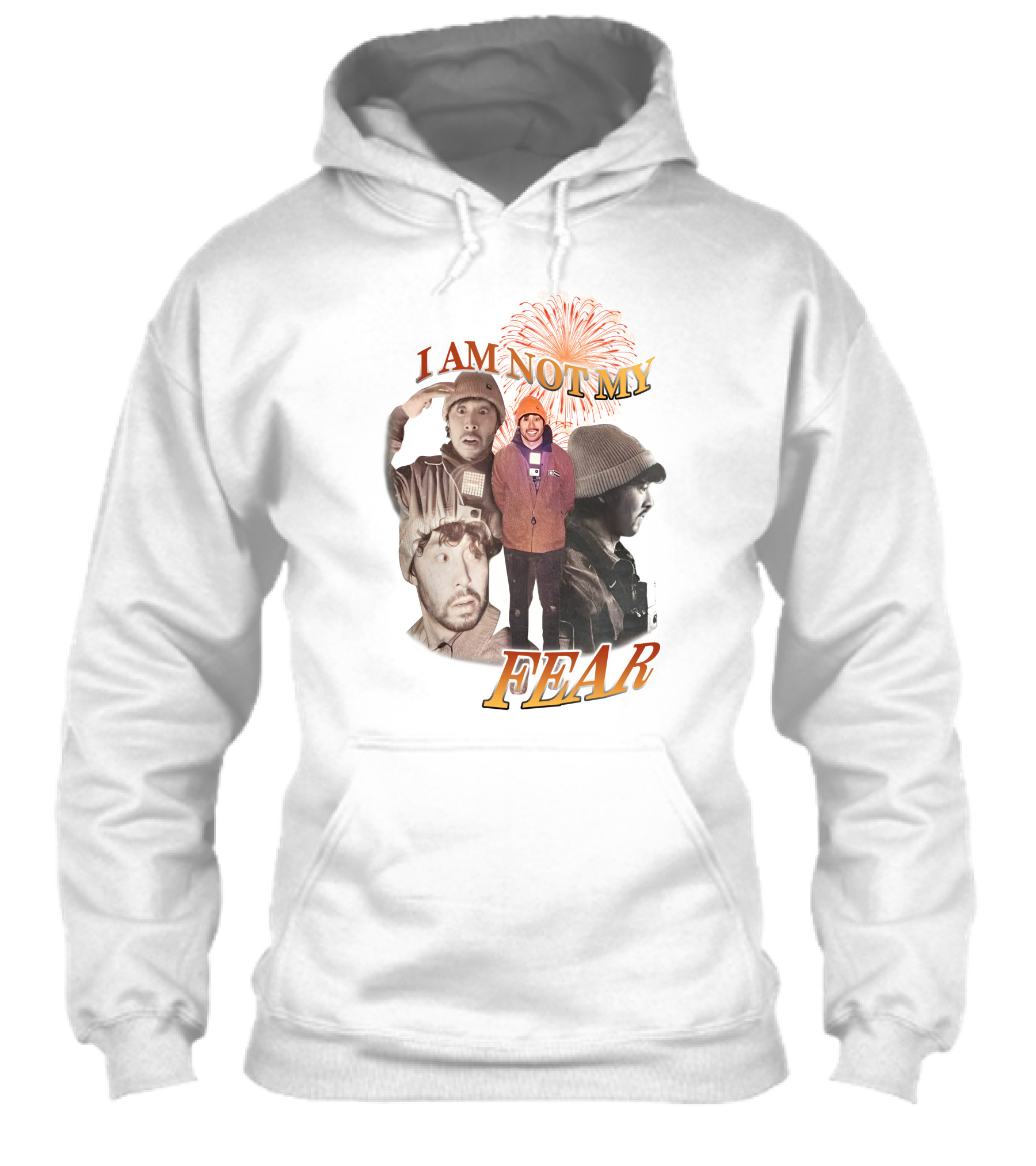 I Am Not My Fear Fireworks And Collage Portraits Shirt