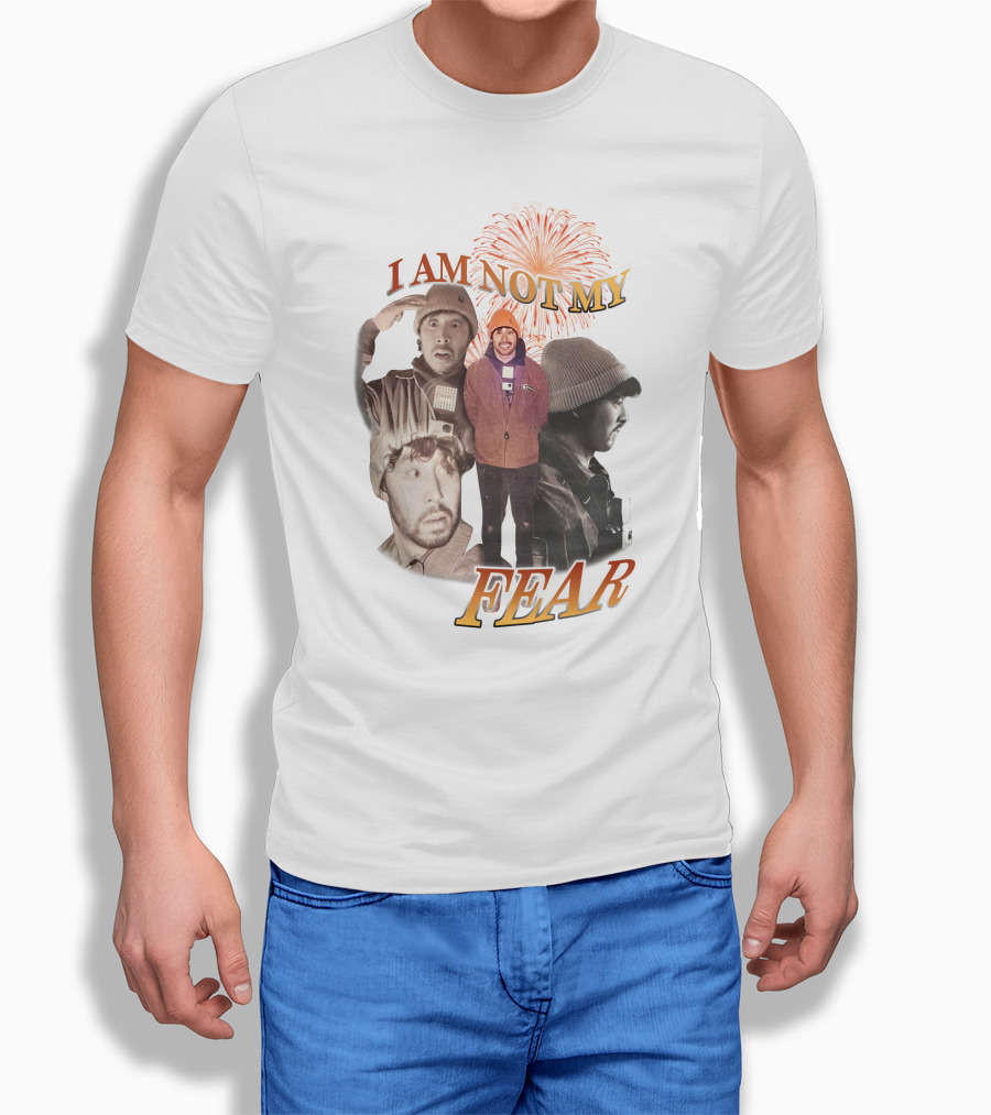 I Am Not My Fear Fireworks And Collage Portraits Shirt