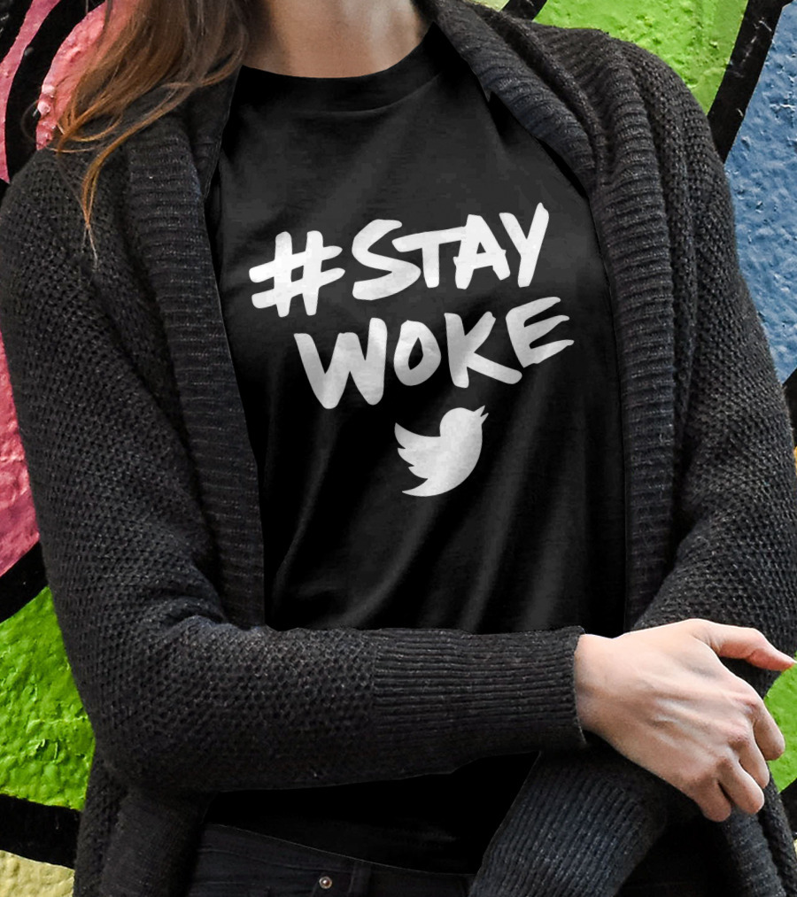 Stay Woke Twitter Bird Logo Elon Musk Shirt