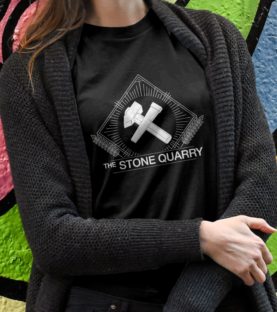 The Stone Quarry Hammer And Chisel Emblem In Geometric Frame Shirt