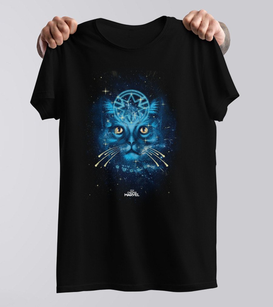 Marvel Captain Marvel Bold Tie Dye Movie Shirt