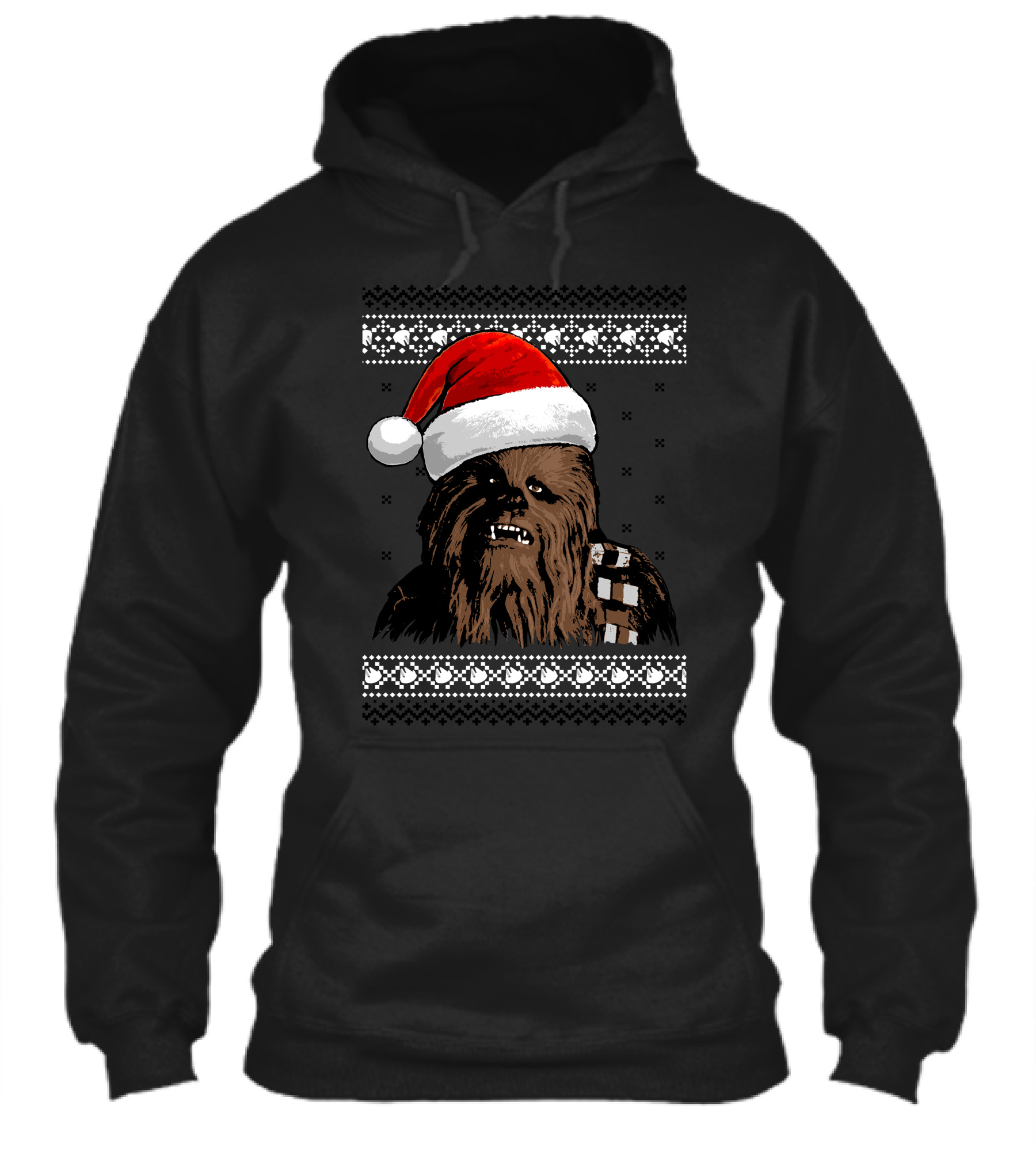Chewbacca In Santa Hat Star Wars Holiday Shirt