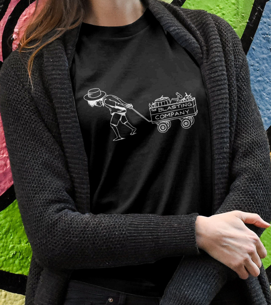 The Blasting Company Wagon Pulling Figure Shirt