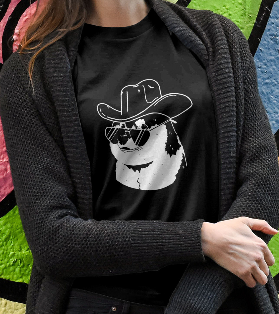 Elon Musk Dogecoin Cowboy Hat Sunglasses Shiba Inu Shirt