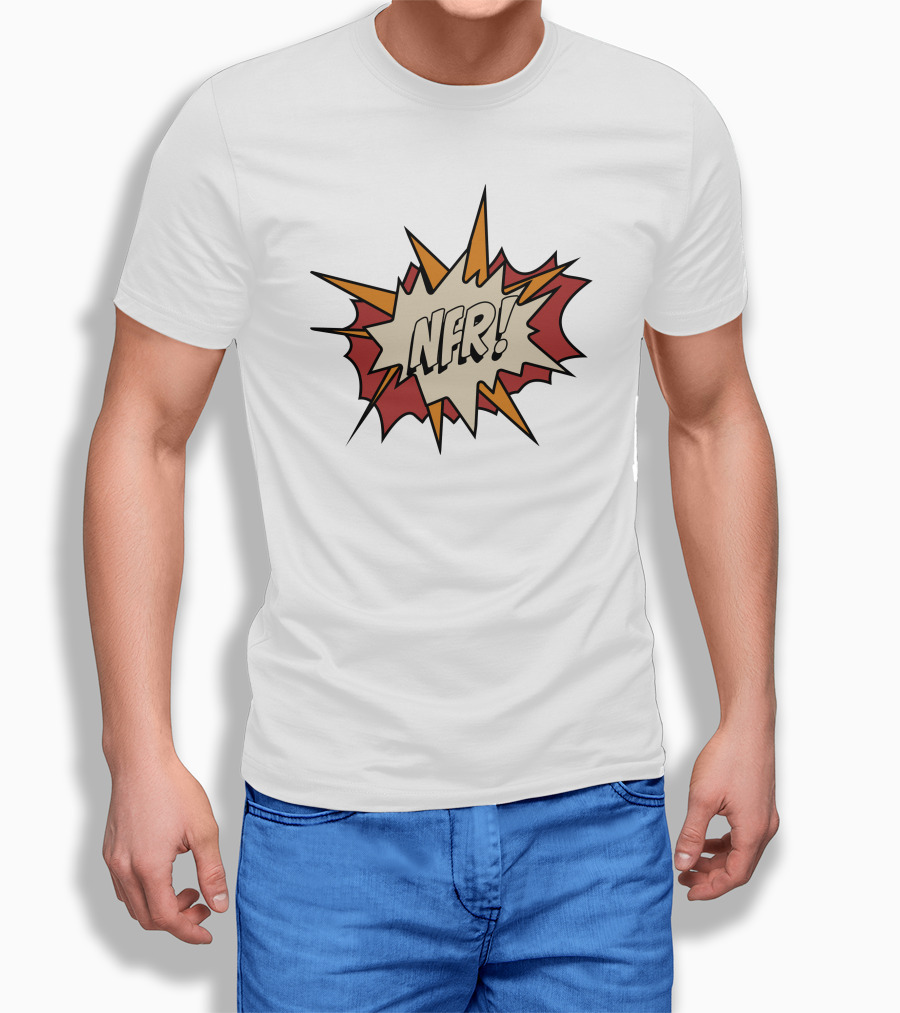 Nfr Comic Book Style Explosive Burst Shirt