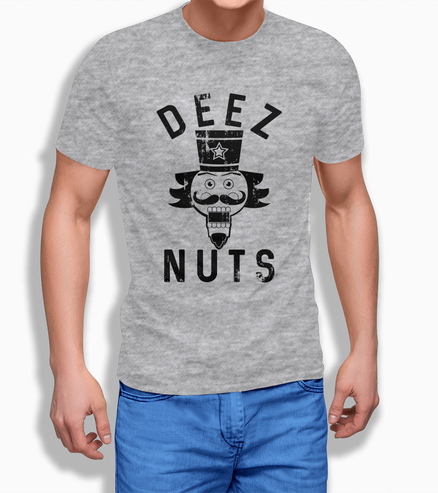 Deez Nuts Nutcracker Face Star Hat Shirt