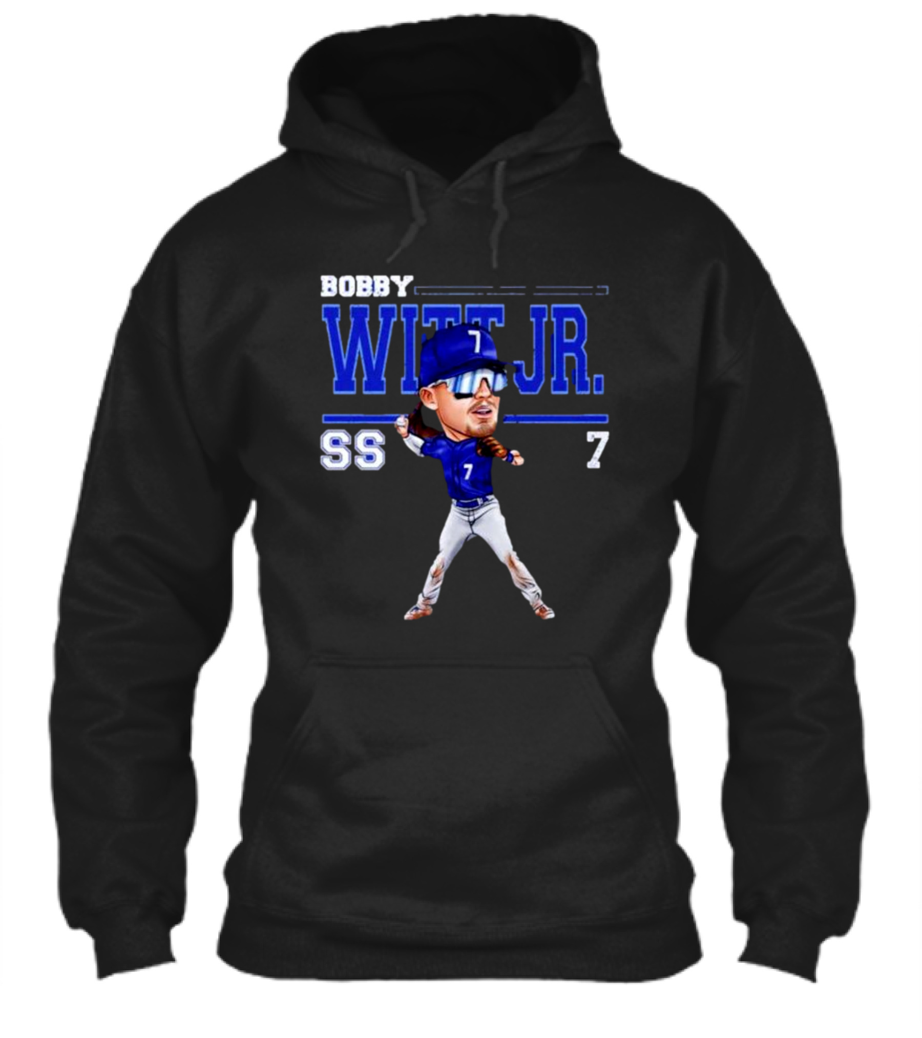 Bobby Witt Jr Ss 7 Kansas City Cartoon Baseball Player Shirt