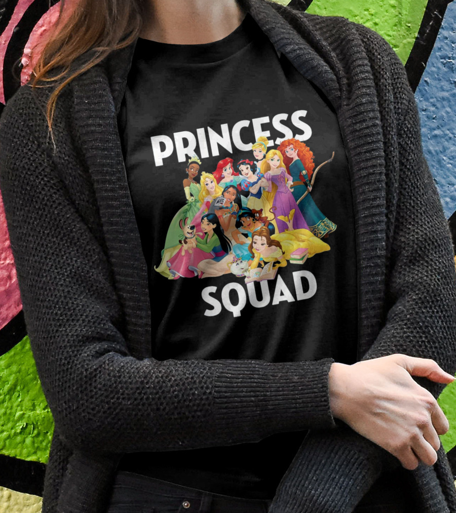 Princess Squad Disney Princesses Group Characters Shirt