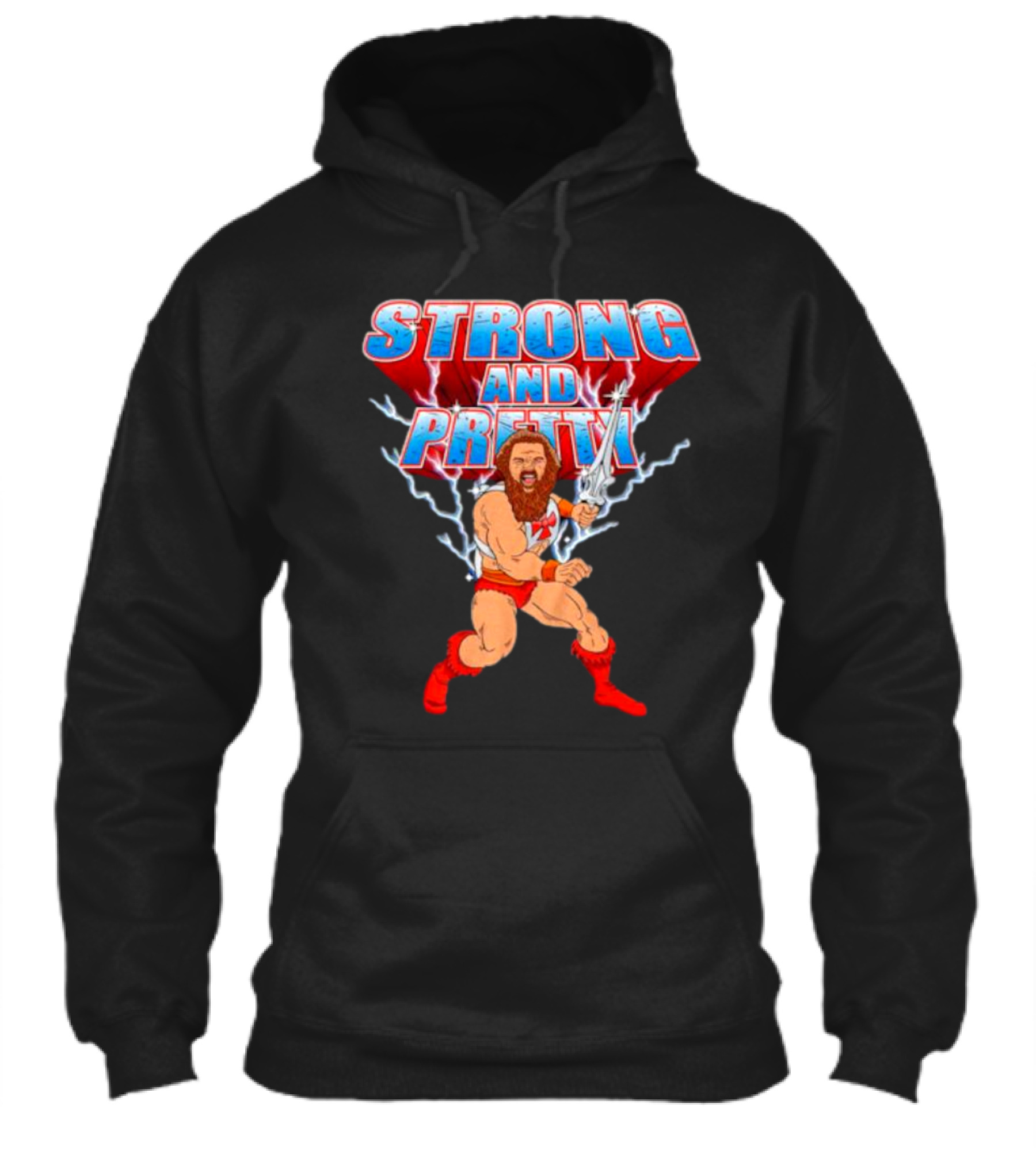 Strongman Strong And Pretty Lightning Barbarian Warrior Shirt