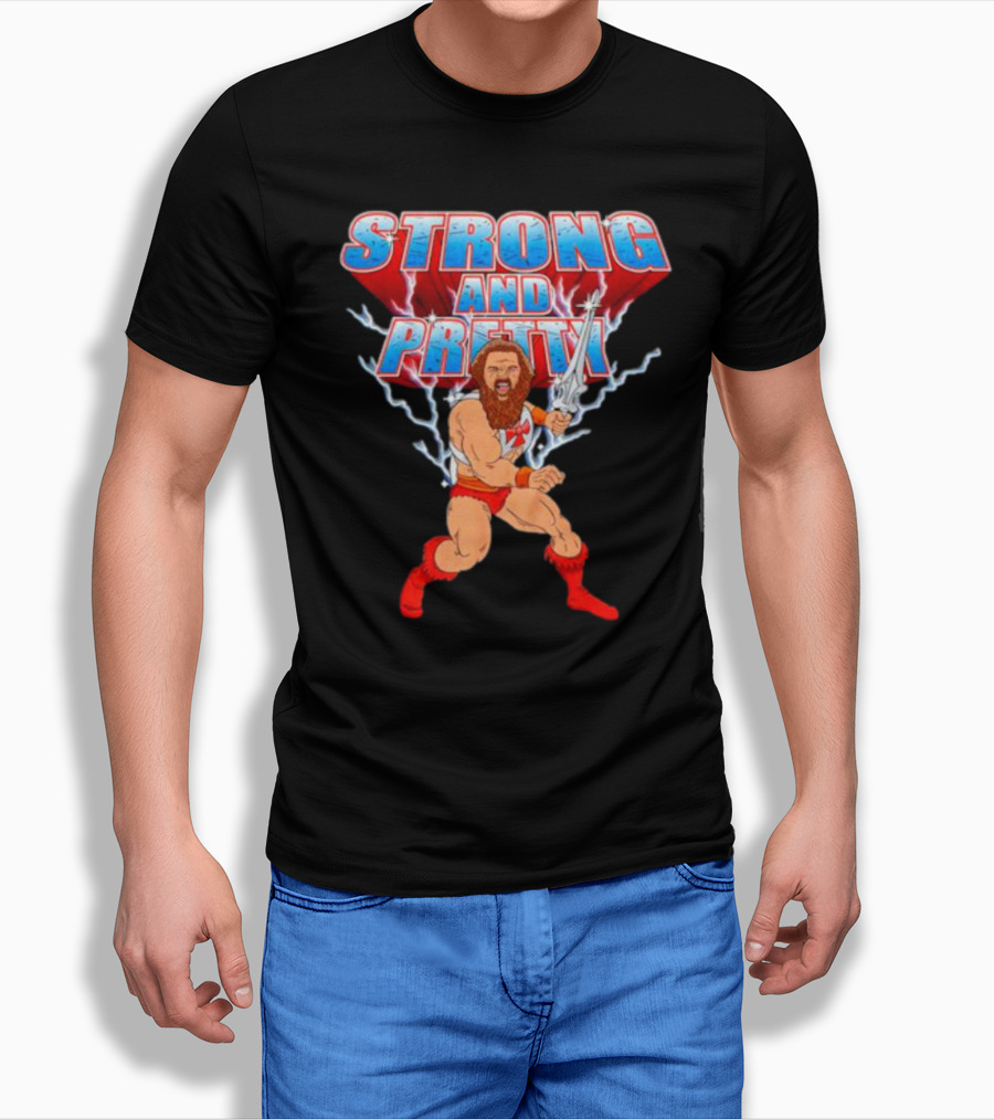 Strongman Strong And Pretty Lightning Barbarian Warrior Shirt