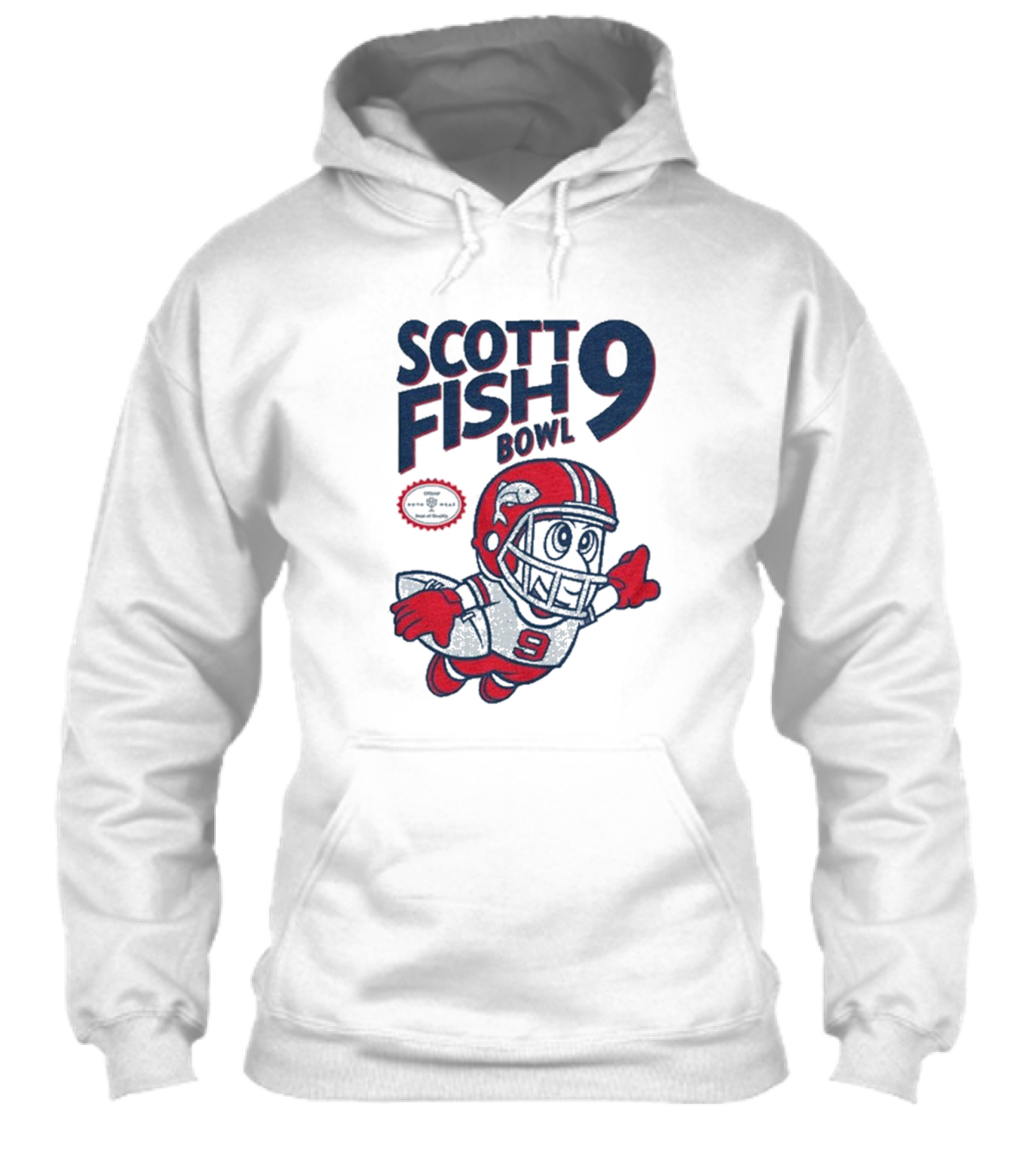 Scott Fish Bowl 9 Football Player Mascot Shirt