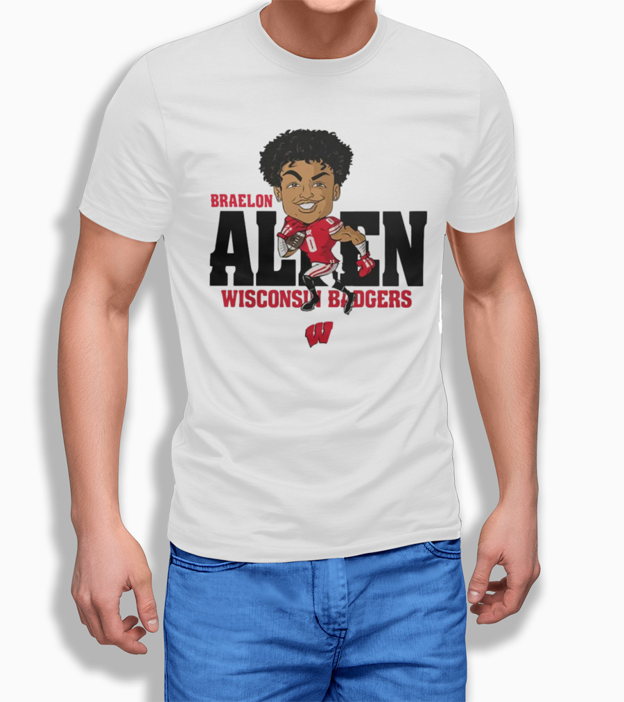 Braelon Allen Wisconsin Badgers Red Uniform Shirt