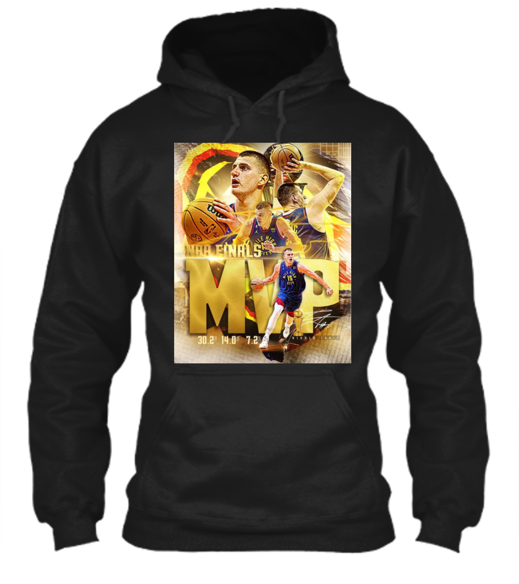 Nikola Jokici Nba Finals Mvp Champion 302 140 72 Stats Signature Jersey Shirt