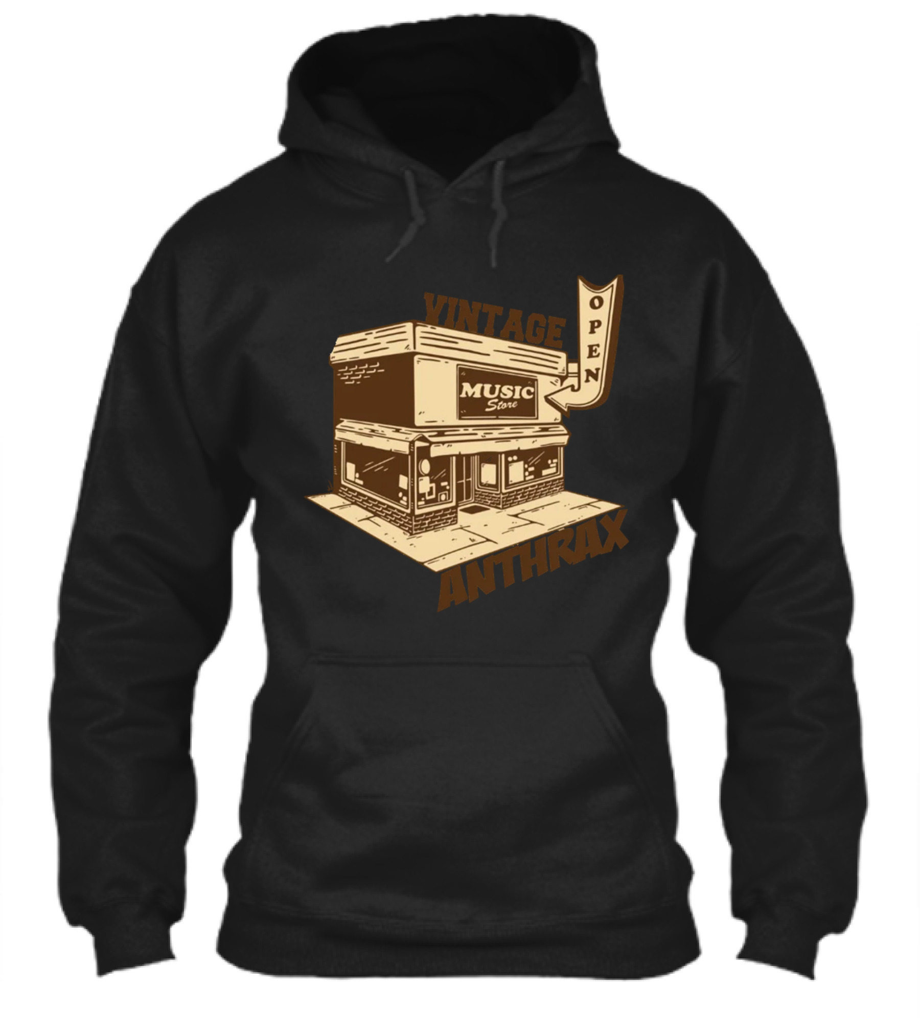 Vintage Music Store Open Anthrax Shirt