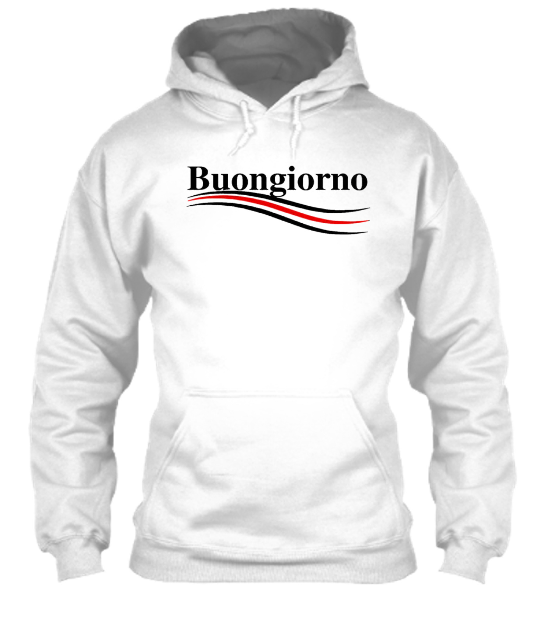 Buongiorno Red And Black Wave Shirt