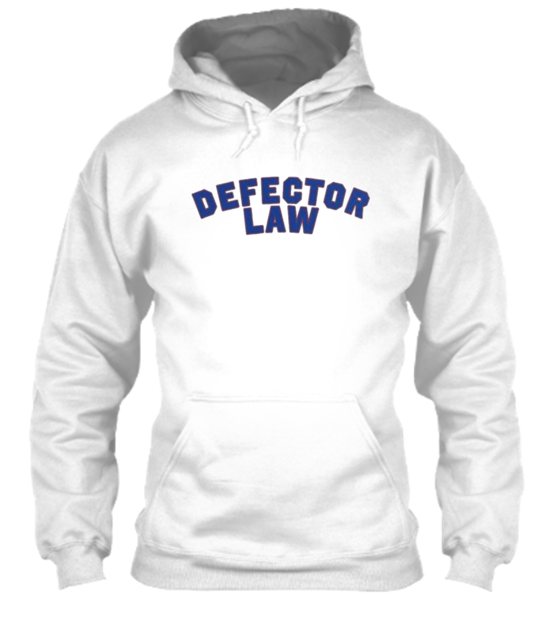 Defector Law Navy Blue Arched Text Shirt