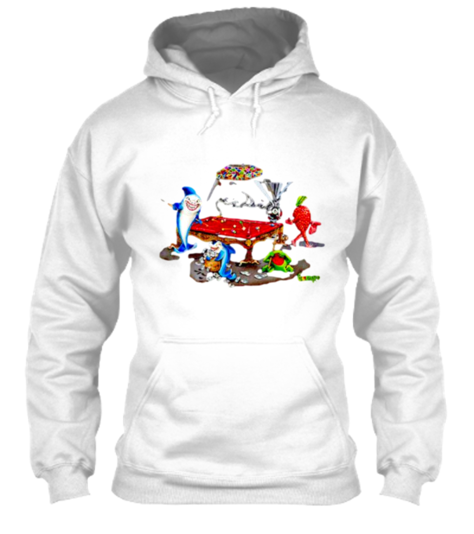 Pool Shark Michael Godard Poker Sharks And Fruit Characters Playing Billiards Shirt