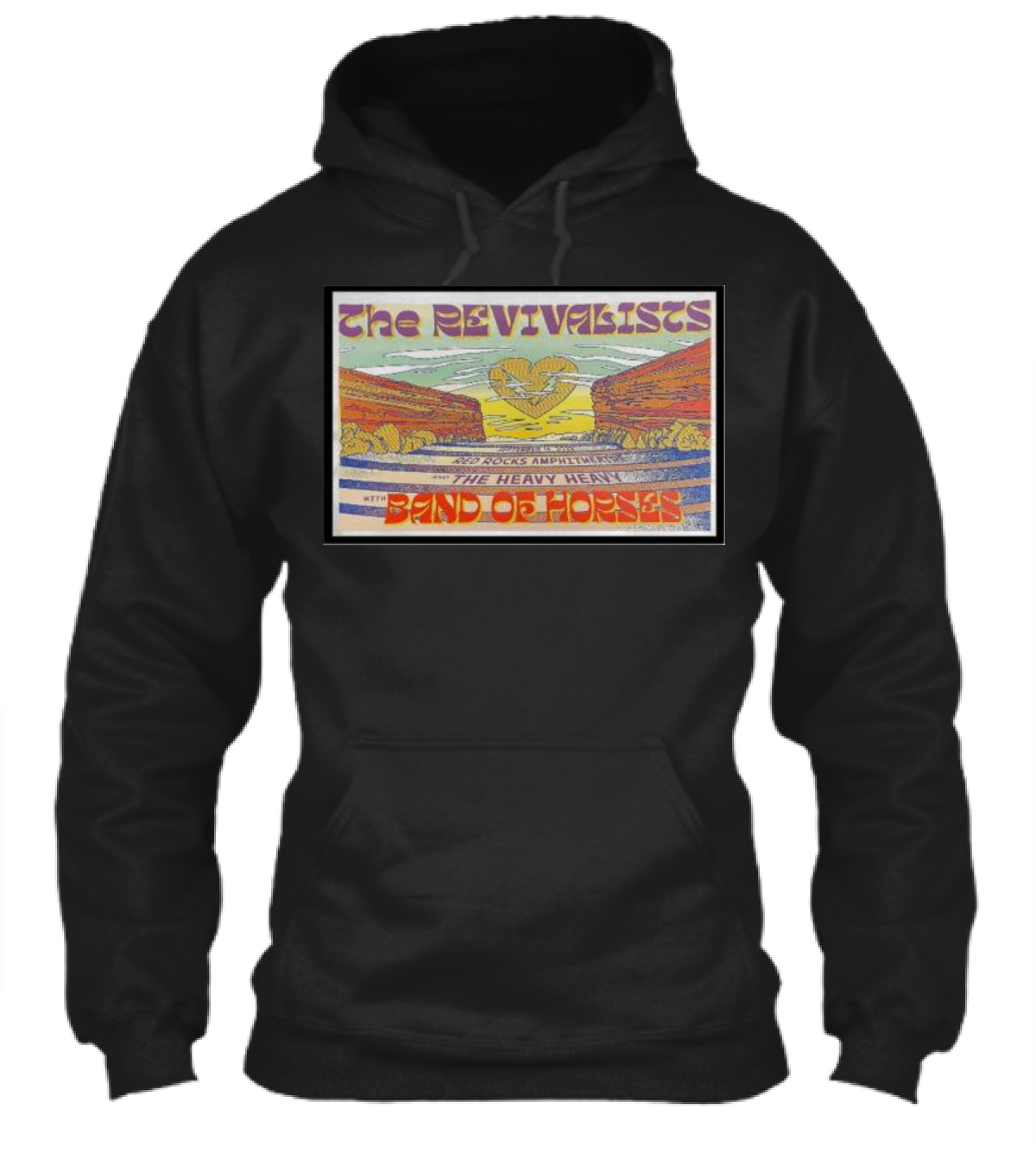 The Revivalists And Band Of Horses Concert With The Heavy Heavy At Red Rocks Amphitheatre Shirt