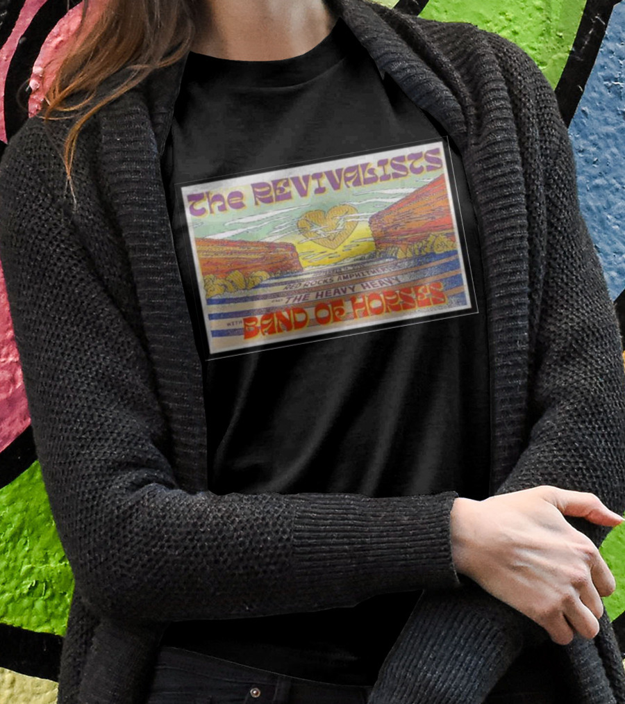 The Revivalists And Band Of Horses Concert With The Heavy Heavy At Red Rocks Amphitheatre Shirt