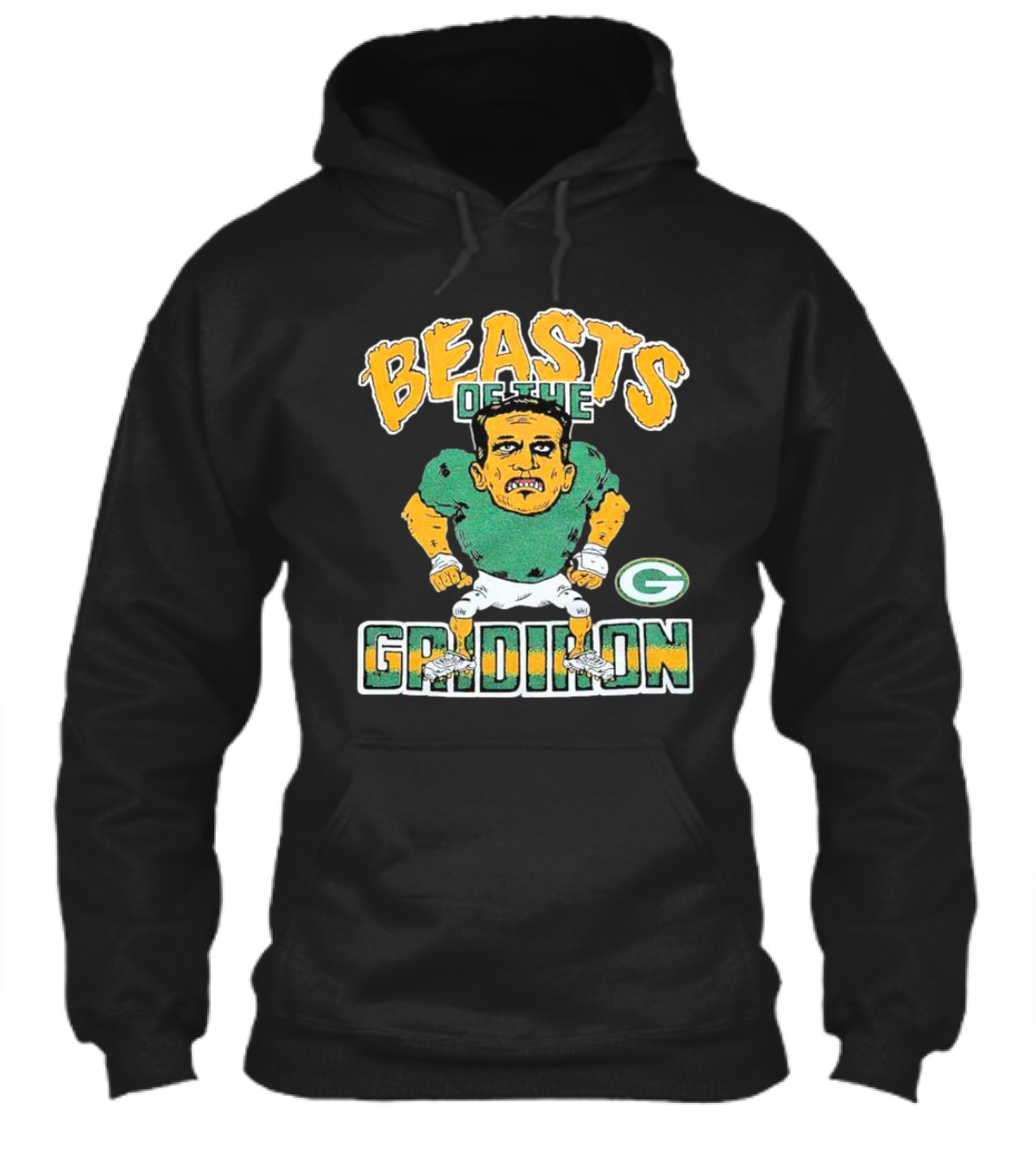Beasts Of The Gridiron Green Bay Packers Player Caricature Shirt