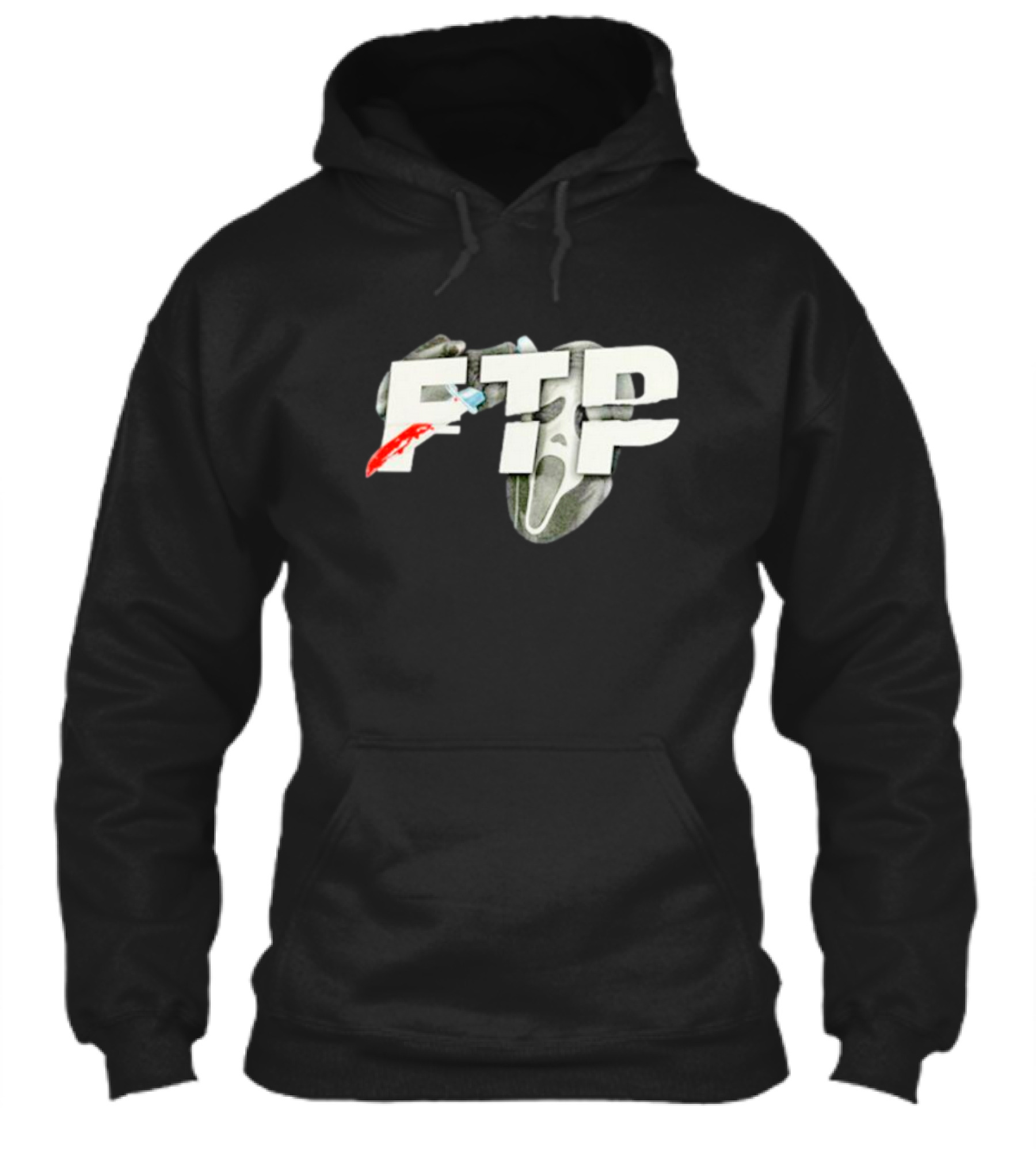 Ftp Ghost Halloween Scream Mask Red Knife Shirt