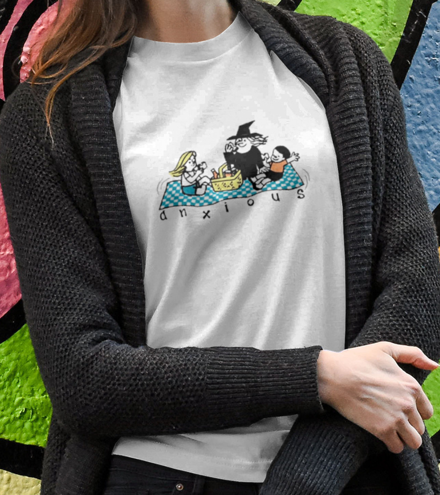 Anxious Witch Picnic With Friends On A Blanket Shirt