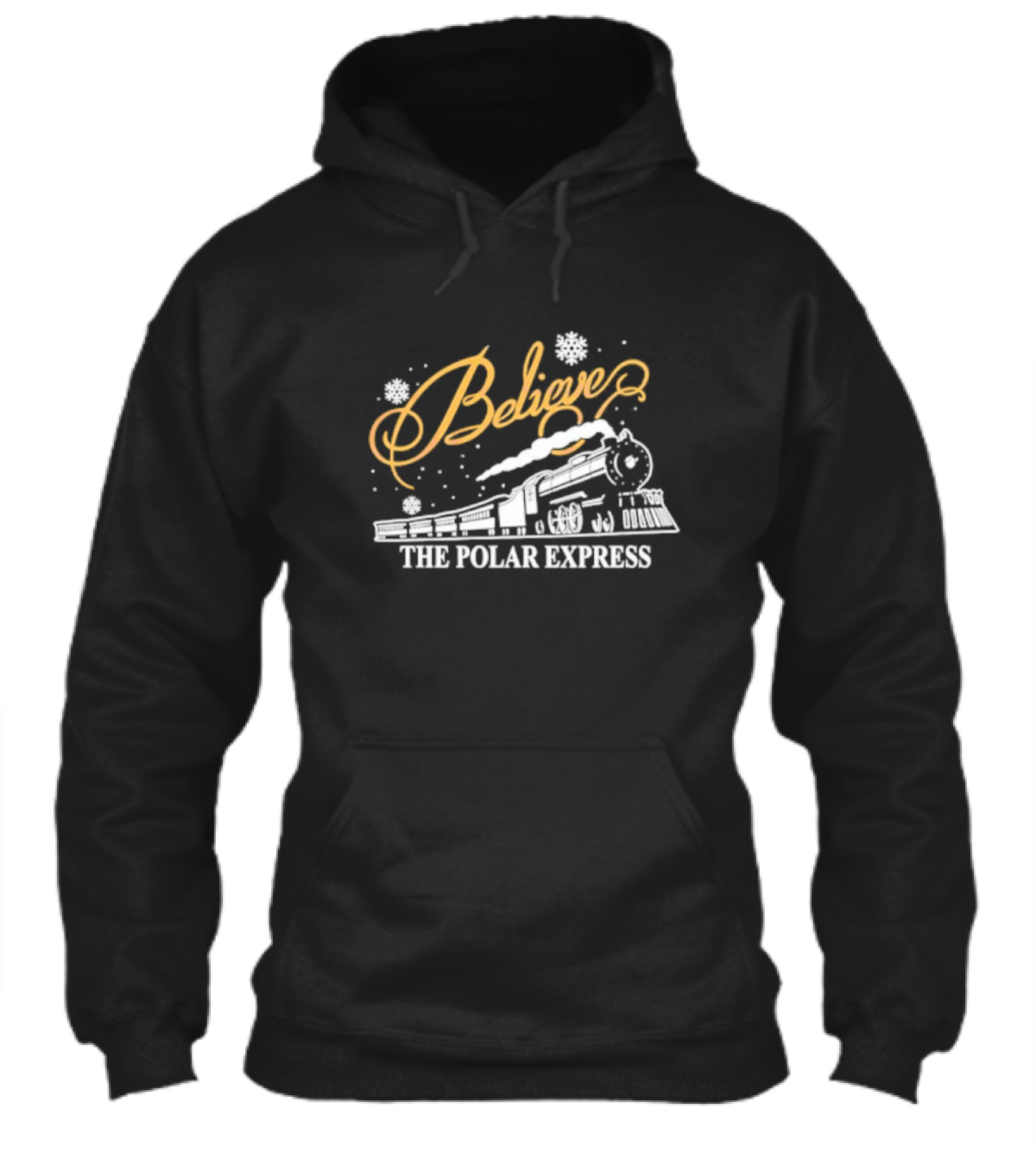 Believe The Polar Express Train With Snowflakes Shirt