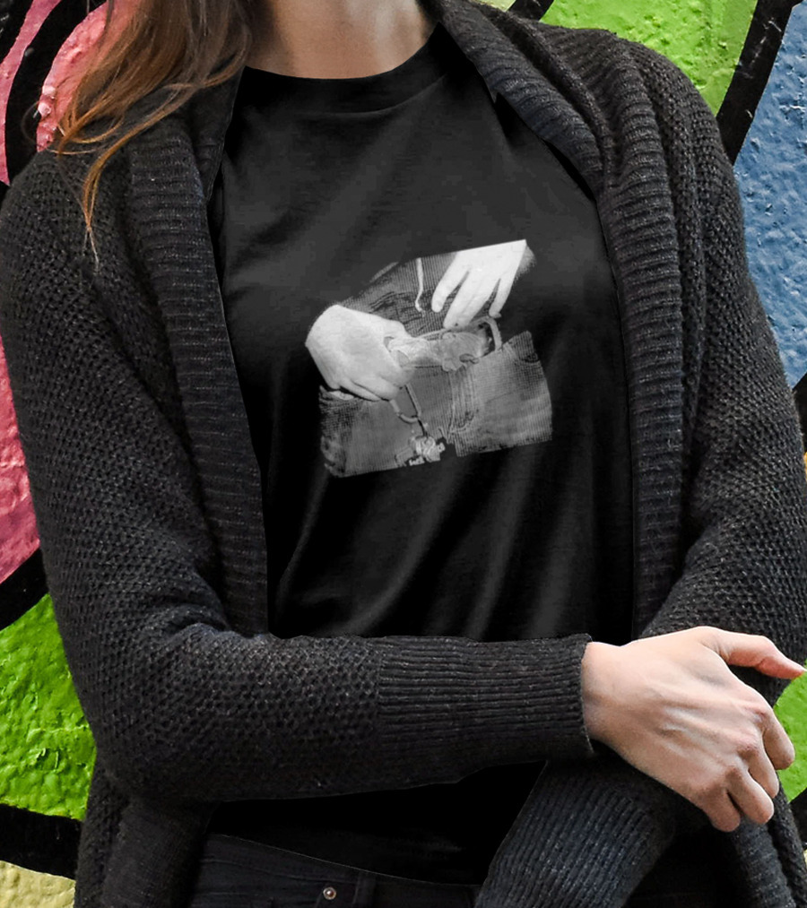 Birdloaf Bat Buckle Monochrome Closeup Shirt