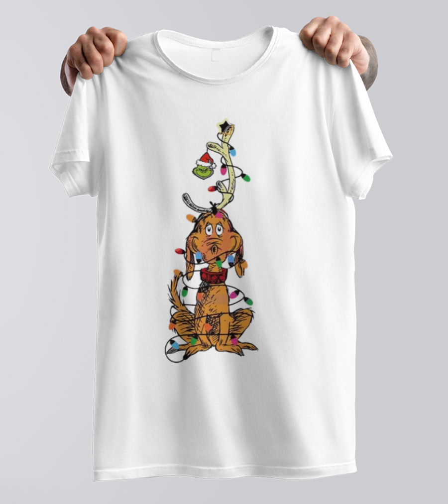 Cowgirl Christmas Santa Hat Festive Lights Retro Pinup Shirt