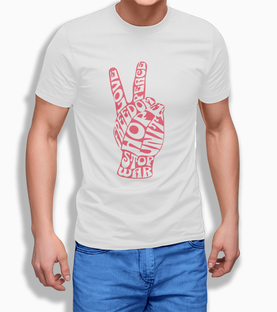 Peace Love Freedom Unity Hope Stop War 60S Challenge Shirt