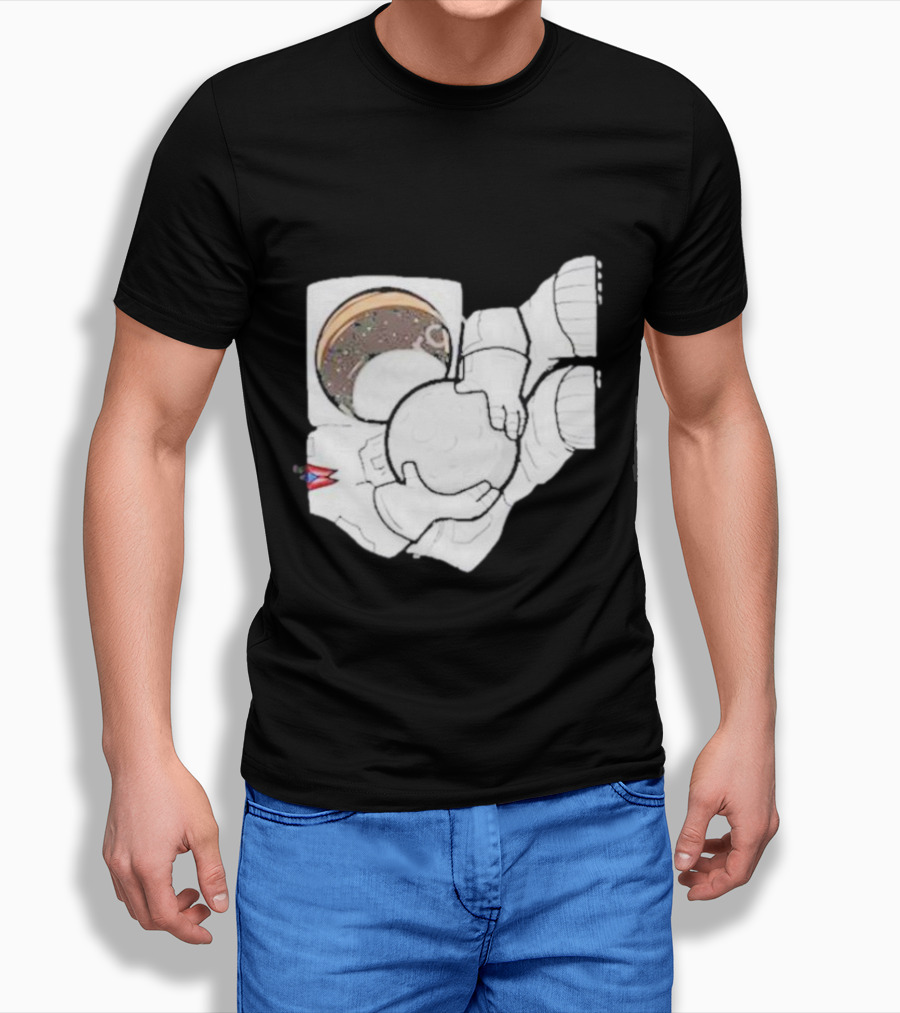Strange Planet Ohio Moonwalker Cosmic Astronaut Holding Celestial Sphere Shirt