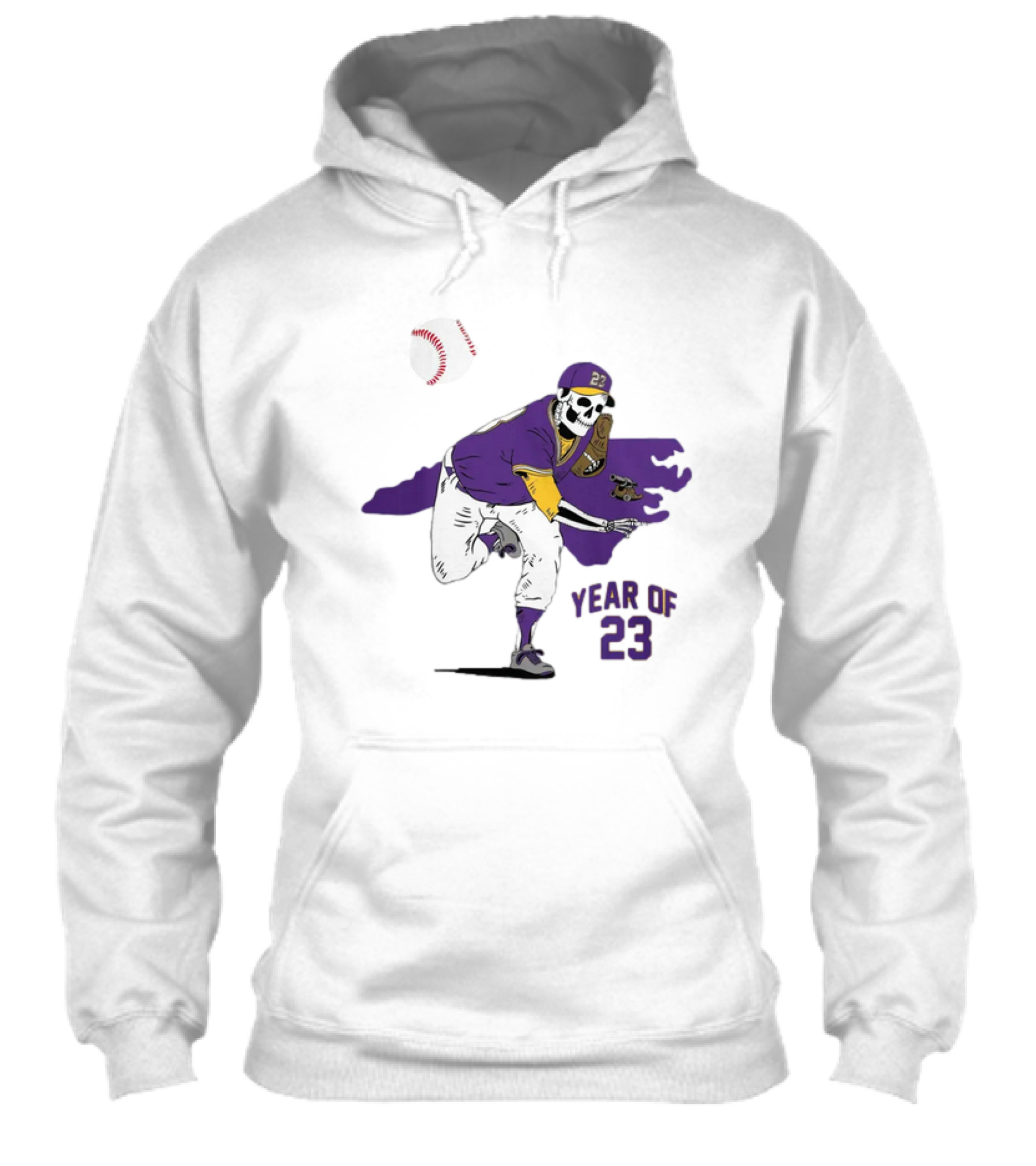 Year Of 23 Ec Skeleton Baseball Pitcher Shirt