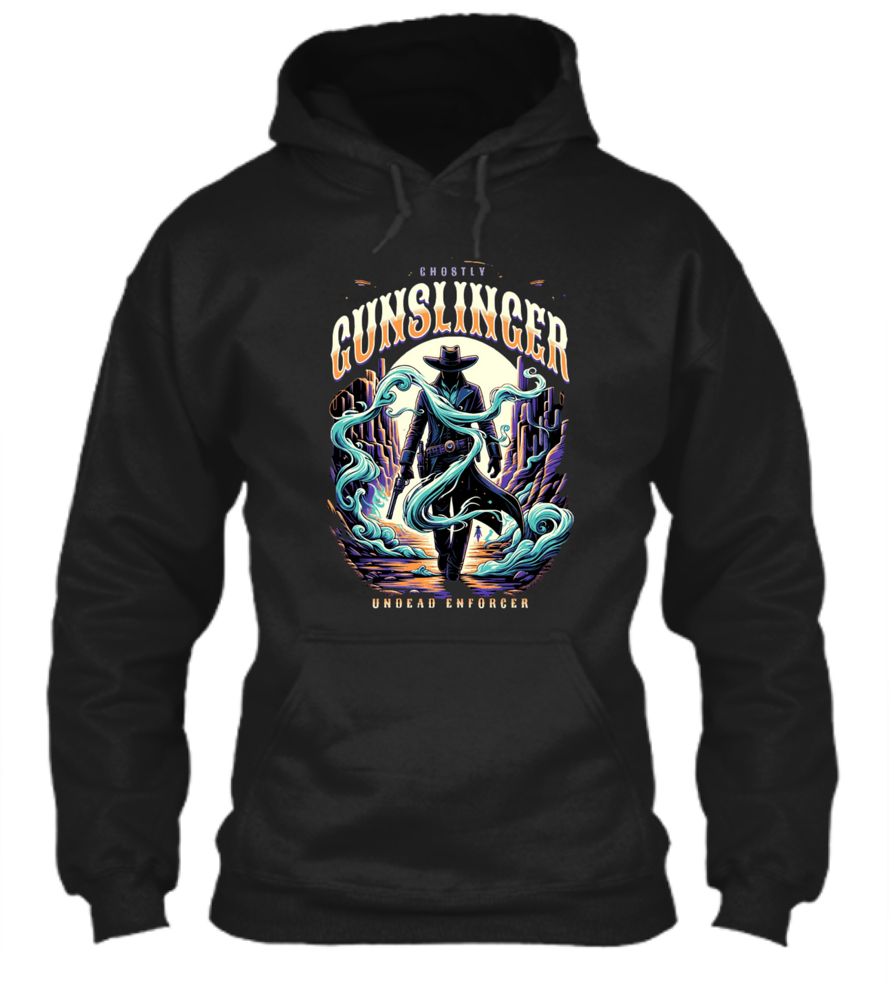 Ghostly Gunslinger Undead Enforcer Shirt