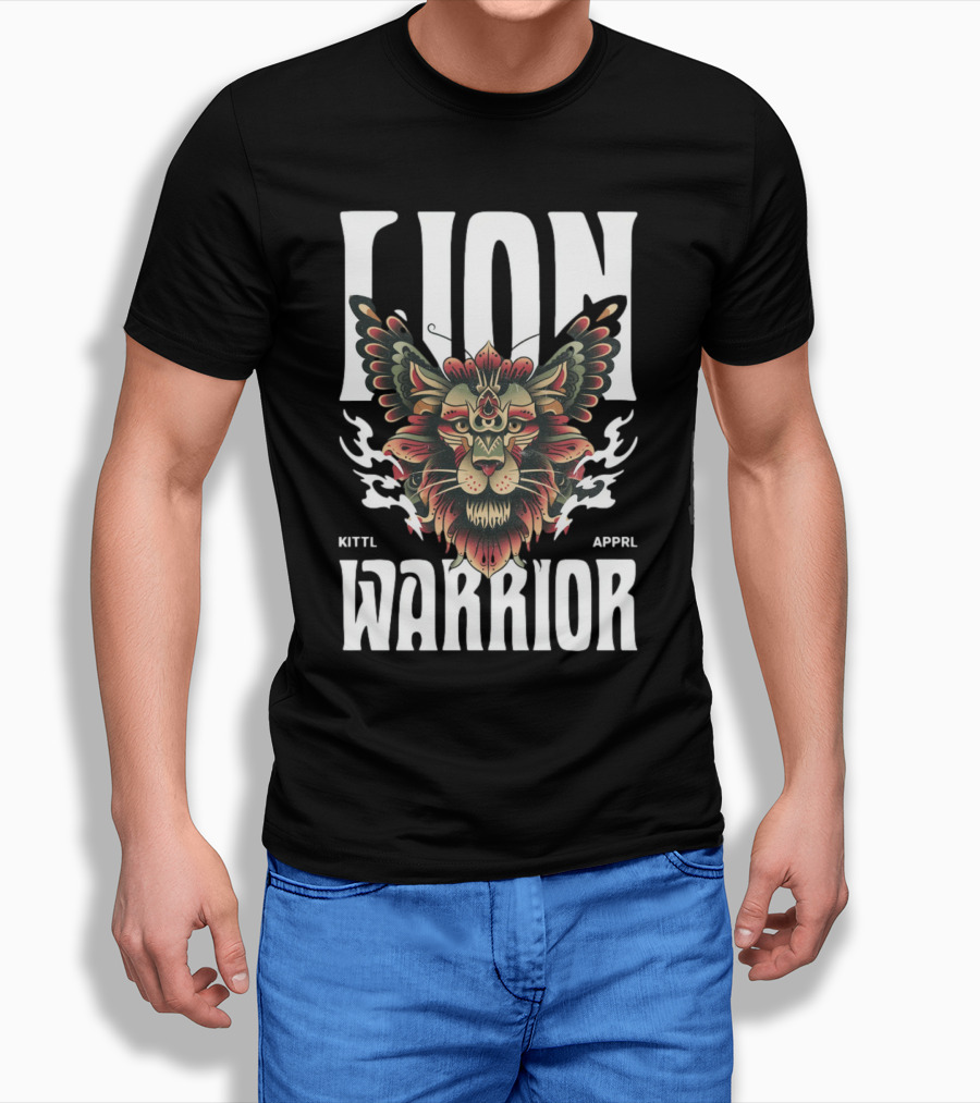 Lion Warrior Kittl Apprl Shirt
