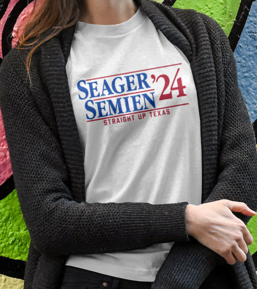 Seager Semien 24 Straight Up Texas Shirt